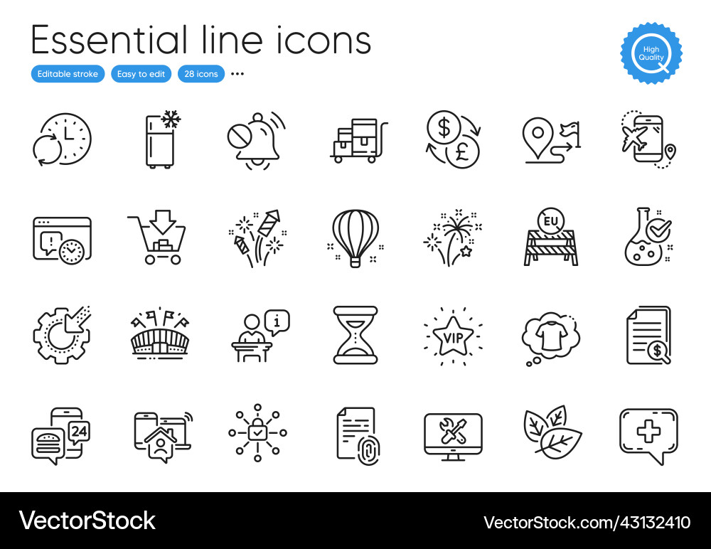 Fireworks rocket security lock and time line Fireworks rocket security lock and time line Vector Image