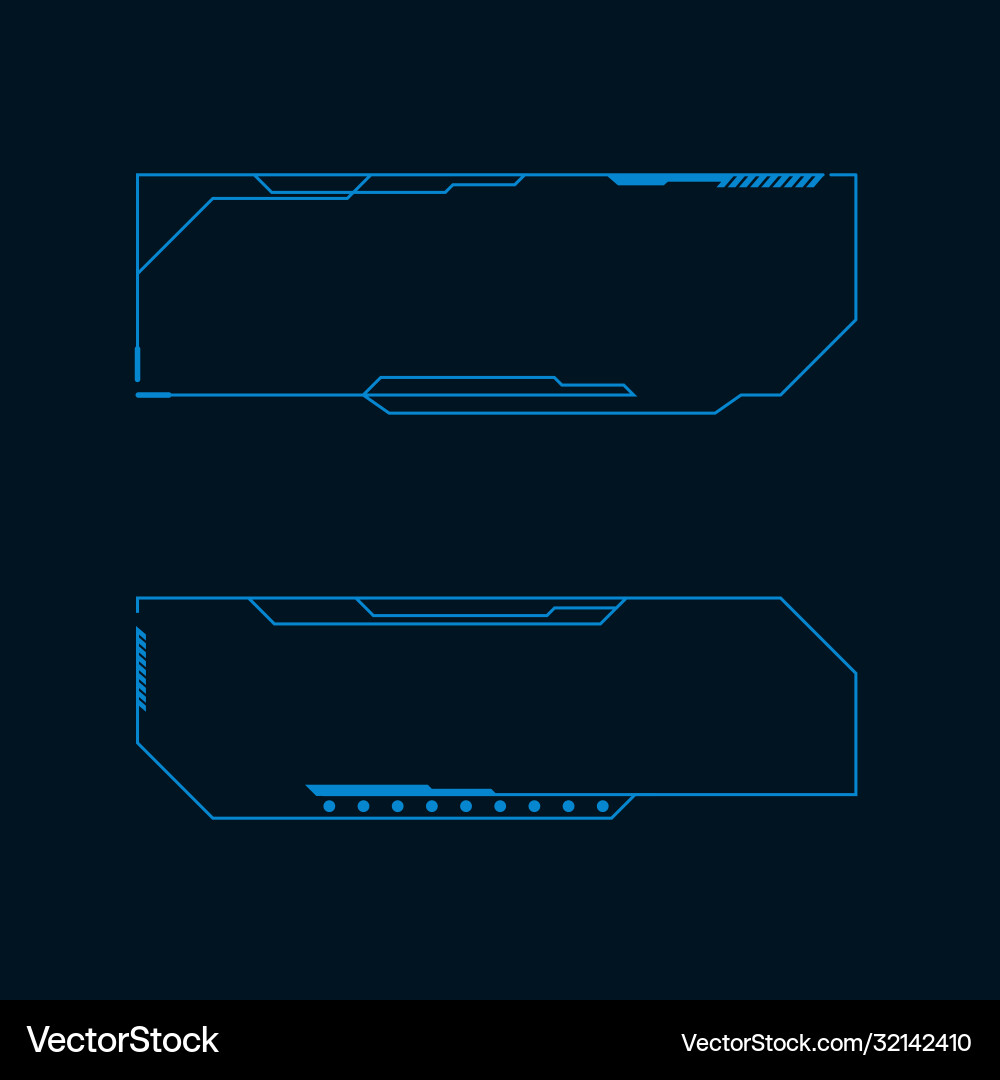 Futuristic user interface Futuristic user interface vector image