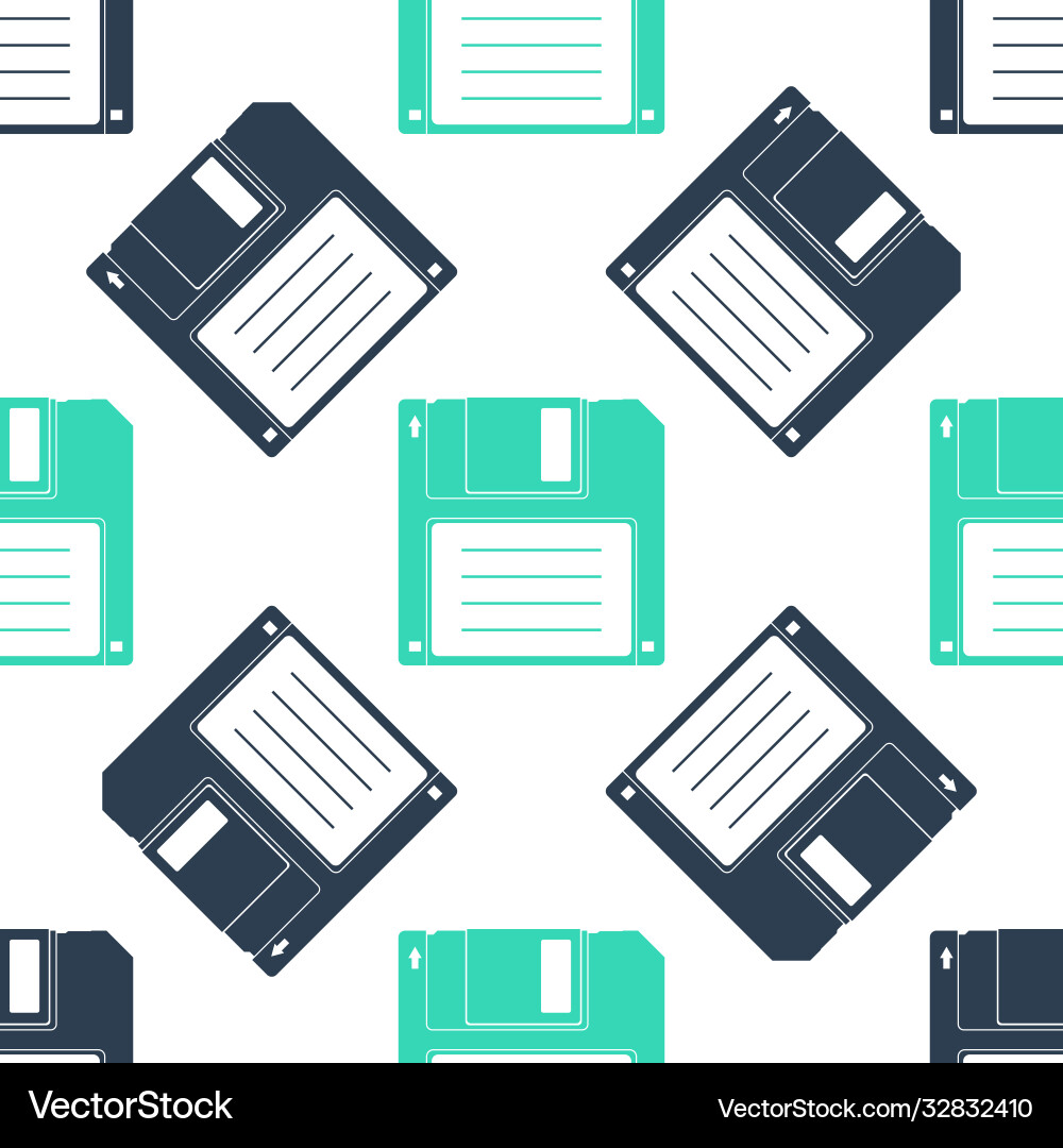 Green floppy disk for computer data storage icon Green floppy disk for computer data storage icon Vector Image