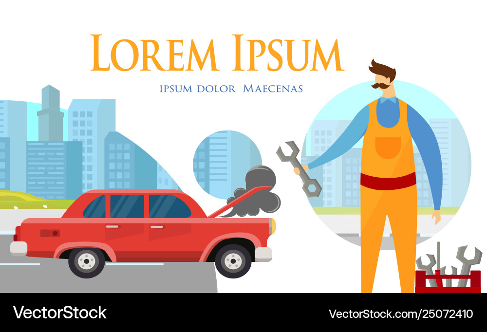Man mechanic with instruments in hand maintenance Man mechanic with instruments in hand maintenance vector image