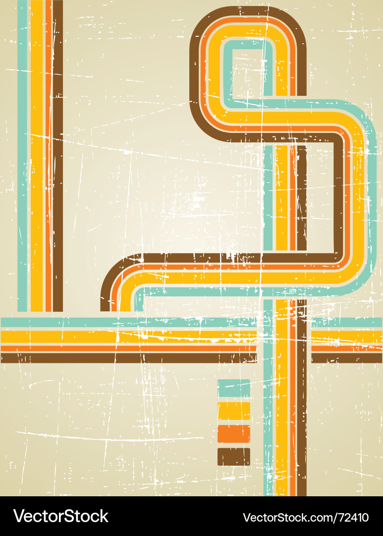Retro Line Background vector image