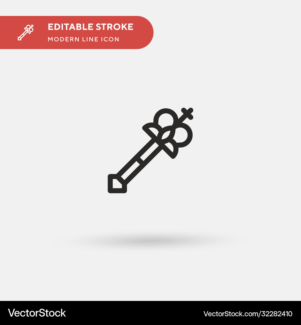 Scepter einfache Symbol Scepter einfache Symbol vektorbild