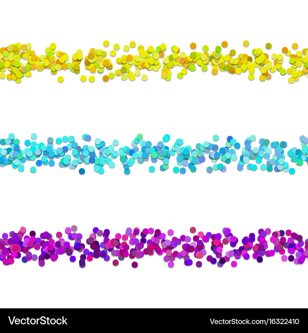 Seamless dot pattern page dividing line design Vector Image
