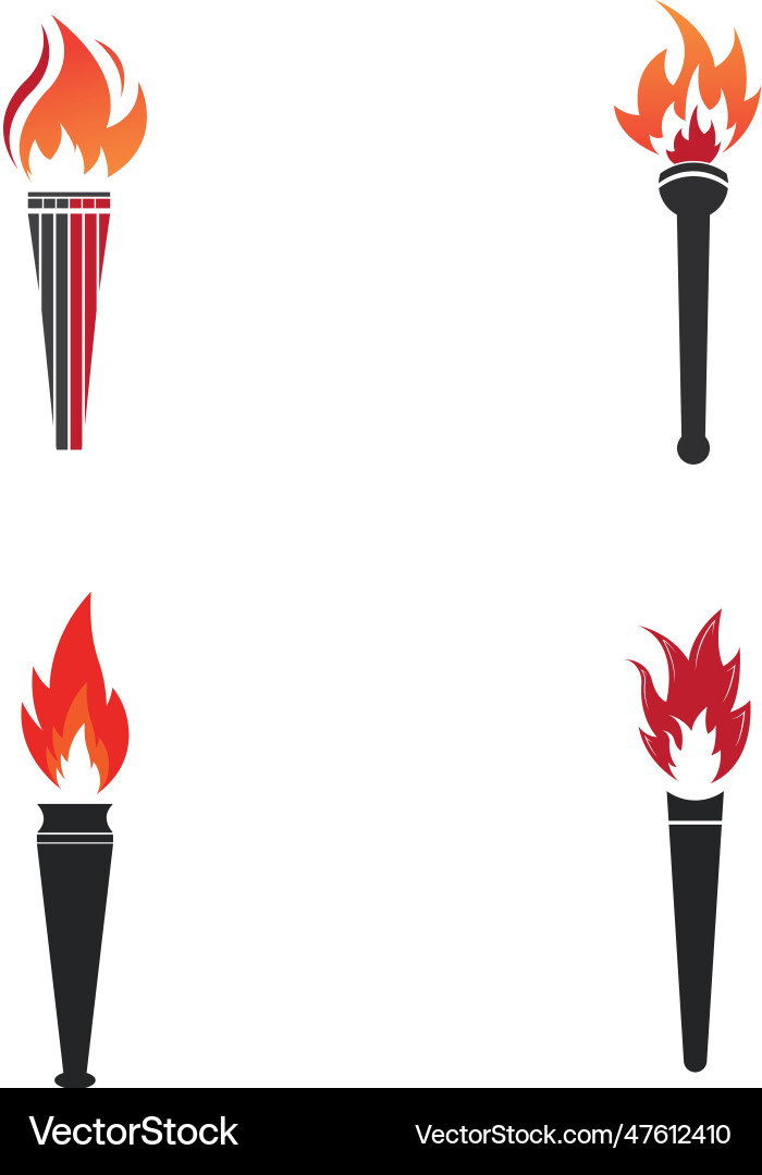 Torch icon design Vector Image