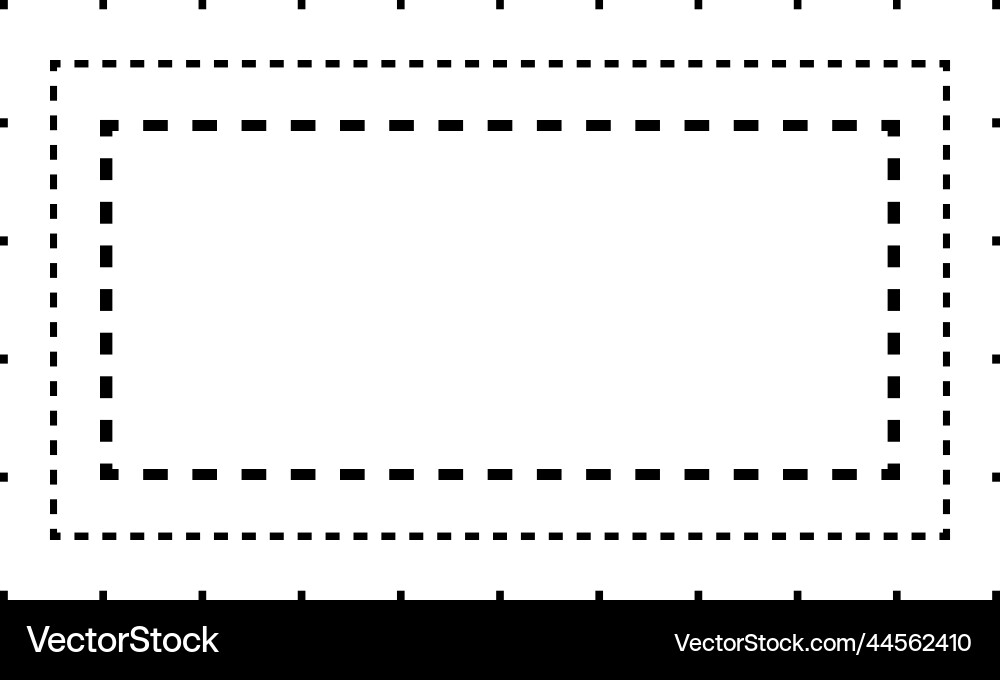 Tracing rectangle shape lines element Tracing rectangle shape lines element vector image