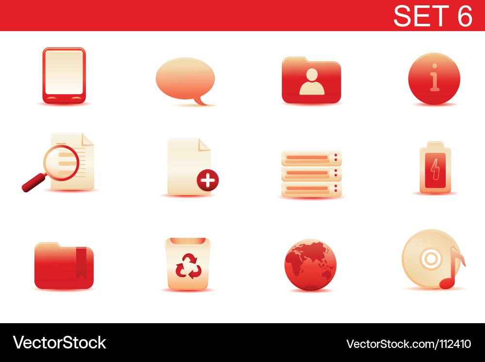 Web icons vector image