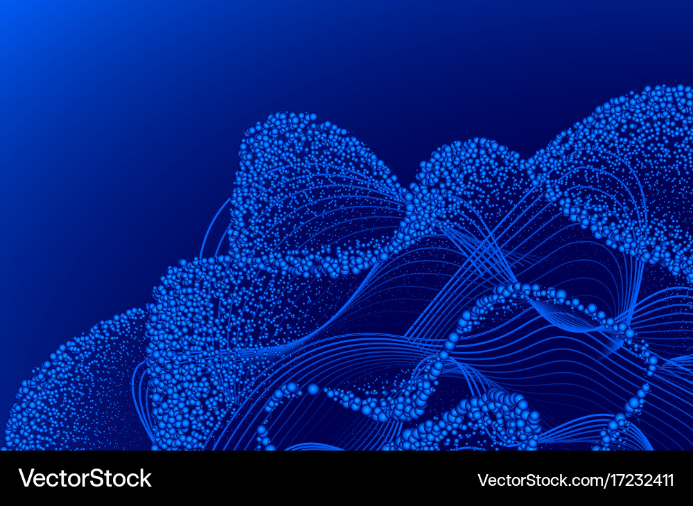 Abstract Data Flow Background vector image