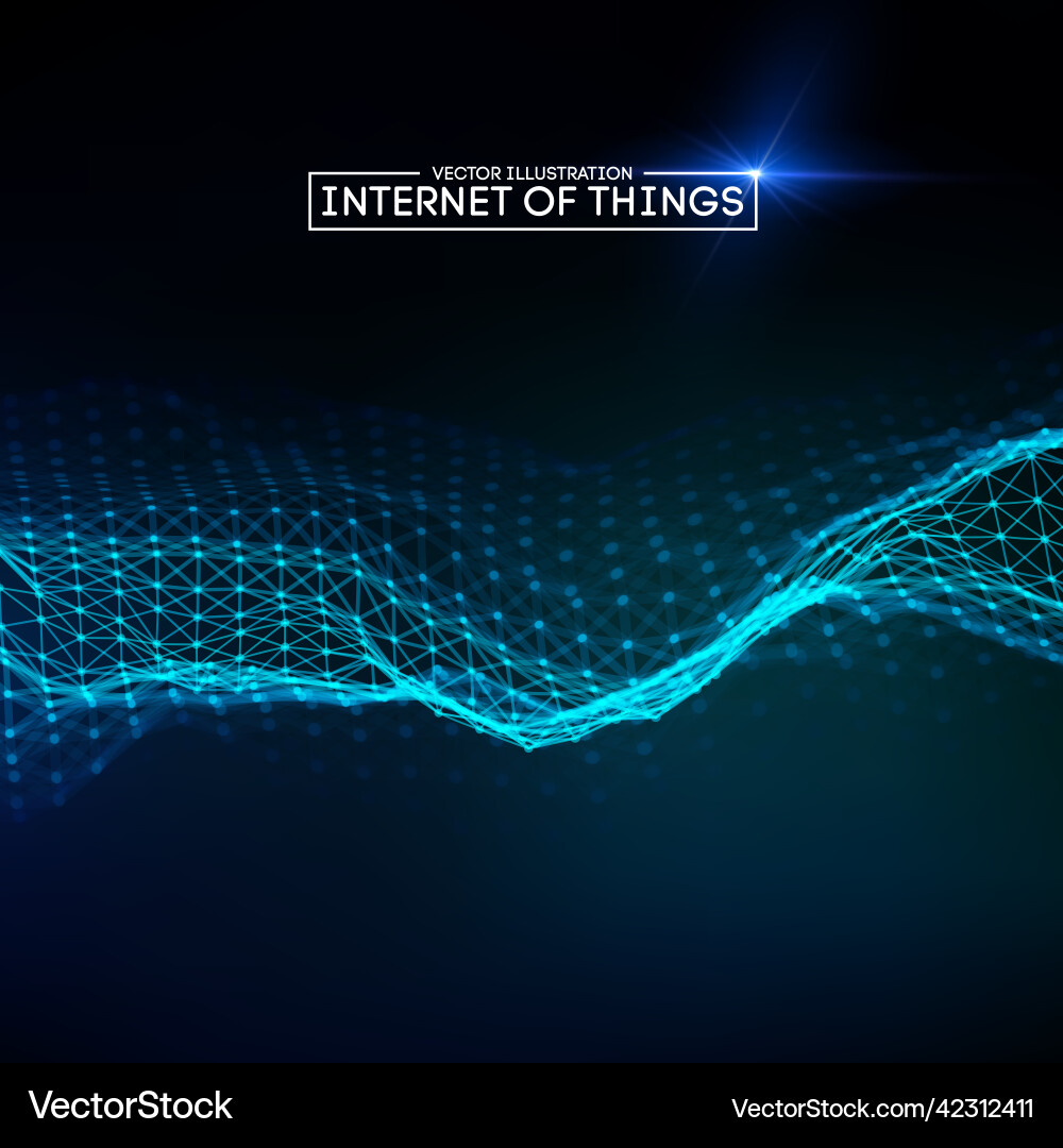 Internet of things background iot technology Internet of things background iot technology vector image