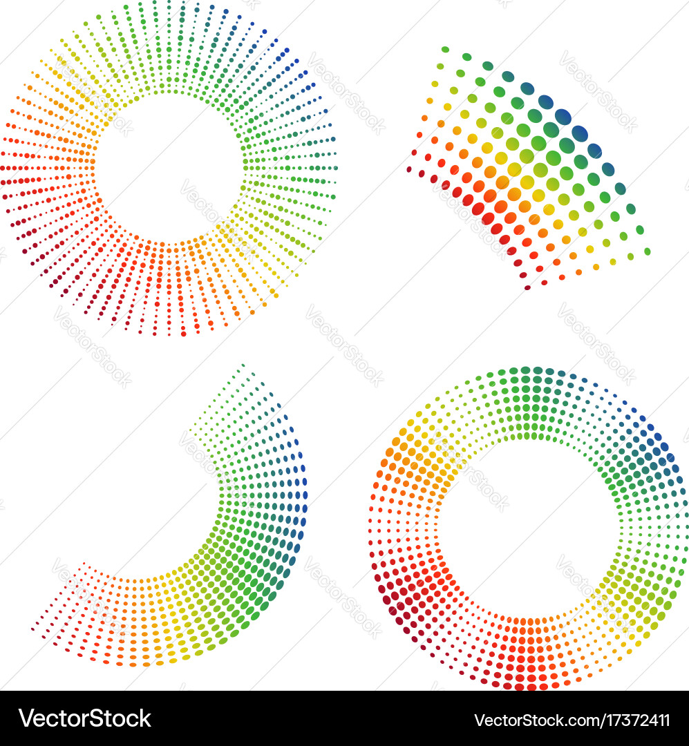 Set of rainbow frames and frame elements vector image