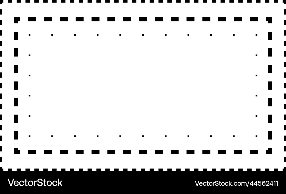 Tracing rectangle shape lines element Tracing rectangle shape lines element Vector Image