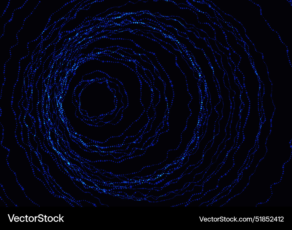 Abstract particle waves background vector image