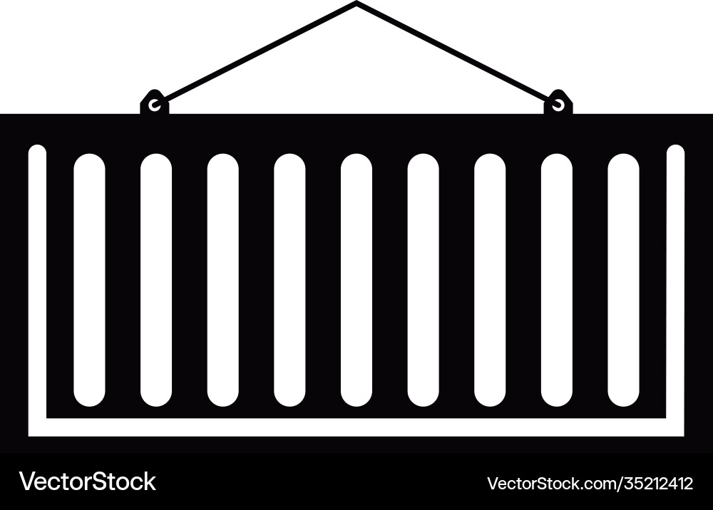 Container icon design template isolated Container icon design template isolated Vector Image