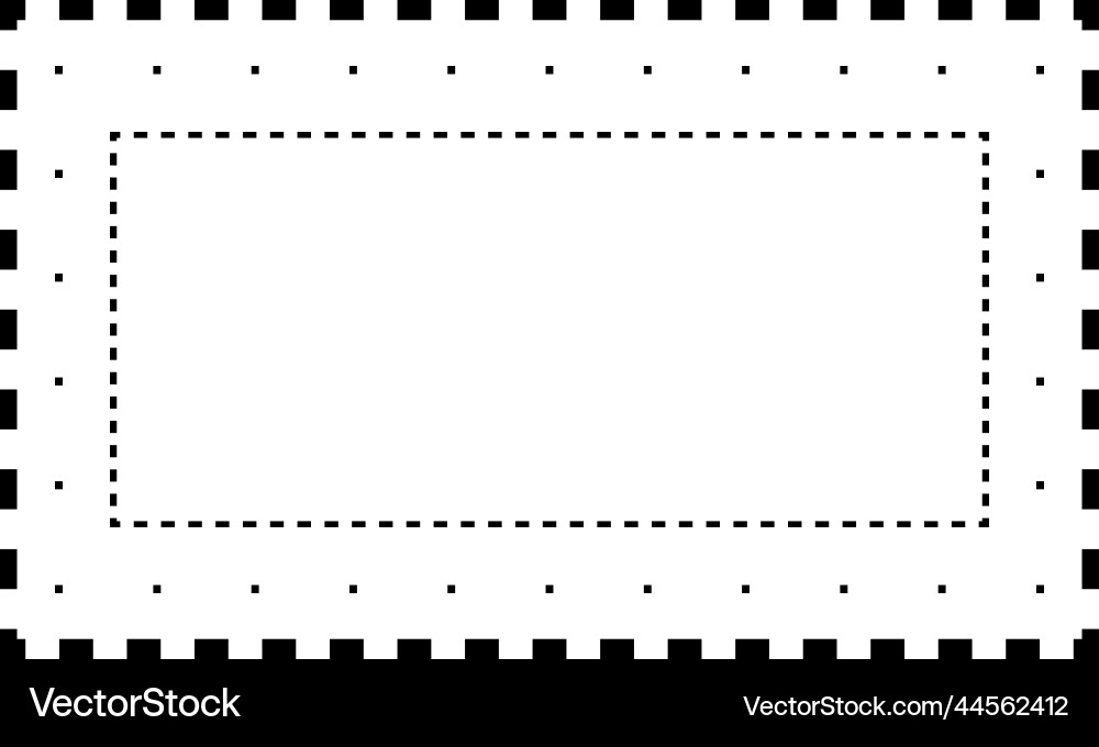 Tracing rectangle shape lines element vector image