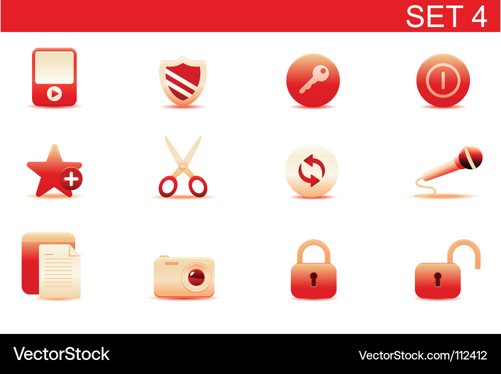 Web icons Vector Image