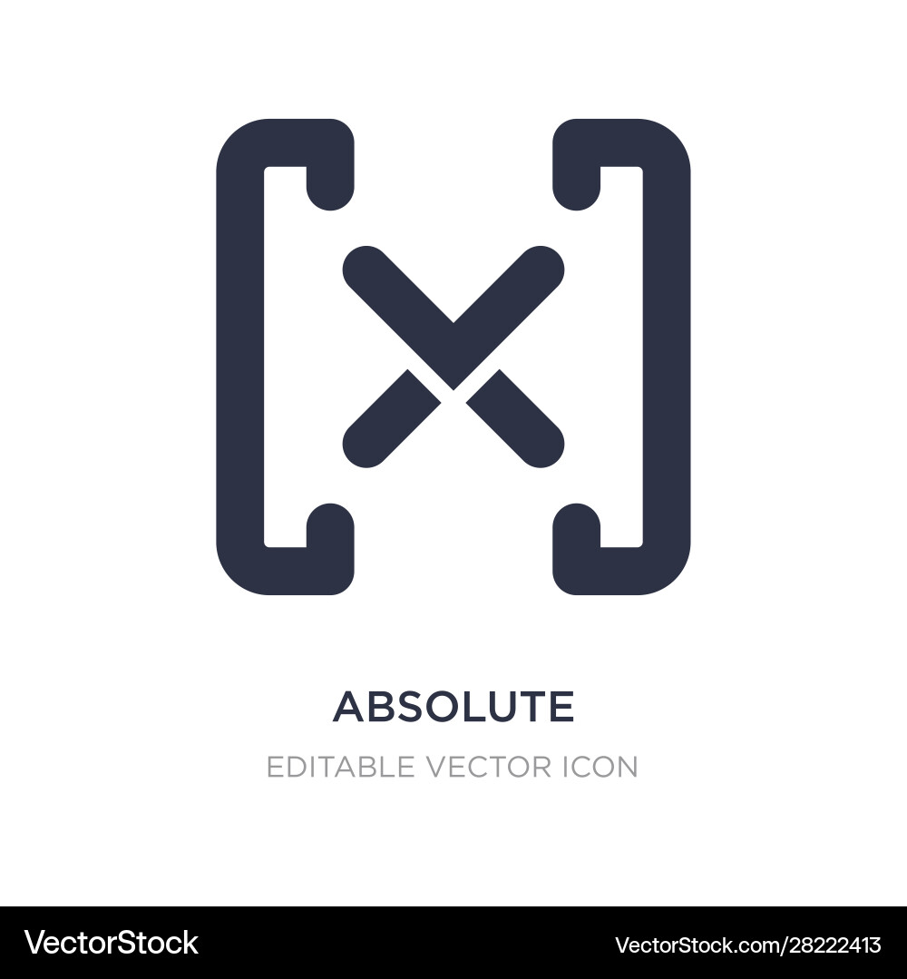 Absolute icon on white background simple element Absolute icon on white background simple element vector image