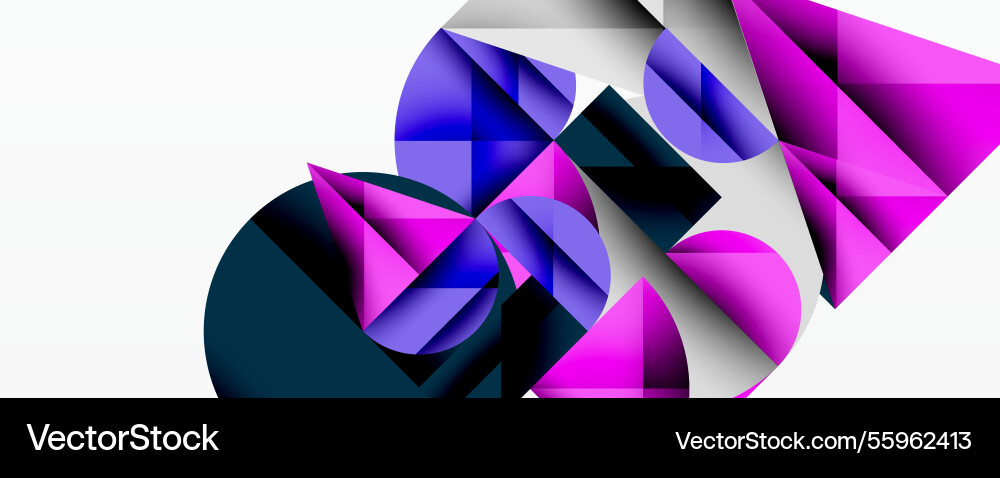 Abstract geometric design with intersecting Abstract geometric design with intersecting Vector Image