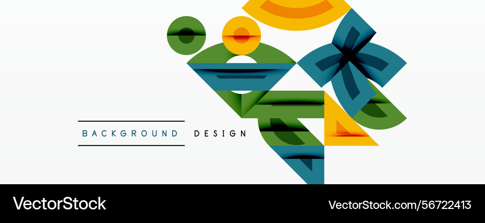 Abstract geometric shapes overlap creating Abstract geometric shapes overlap creating vector image