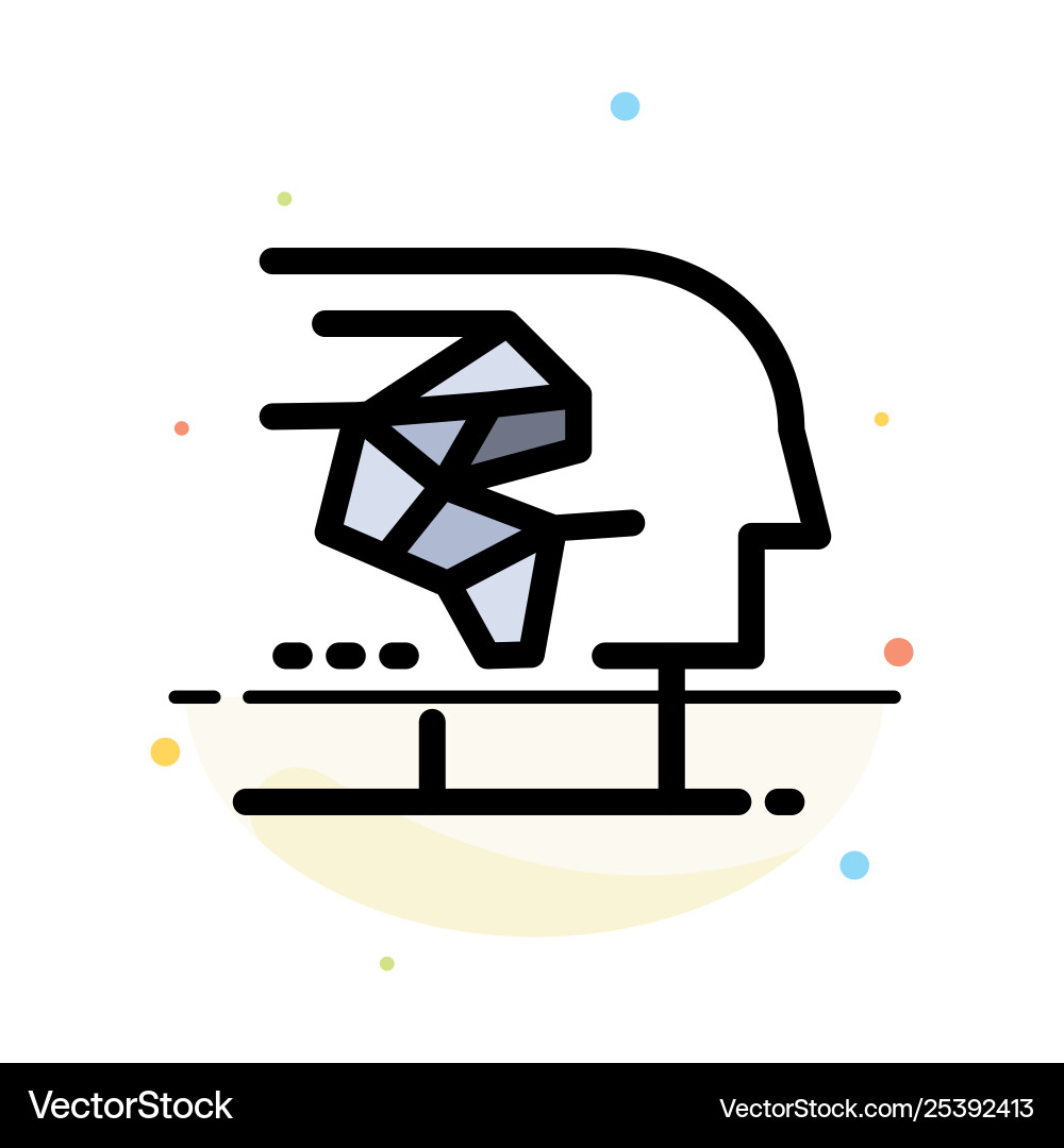 Android artificial brain human interface abstract Android artificial brain human interface abstract vector image