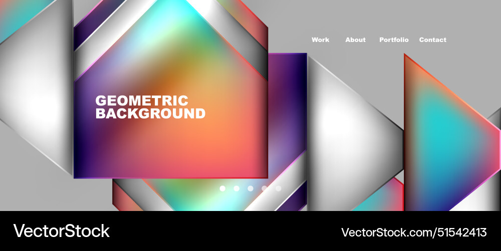 Gradient triangle geometric minimal wallpaper Vector Image
