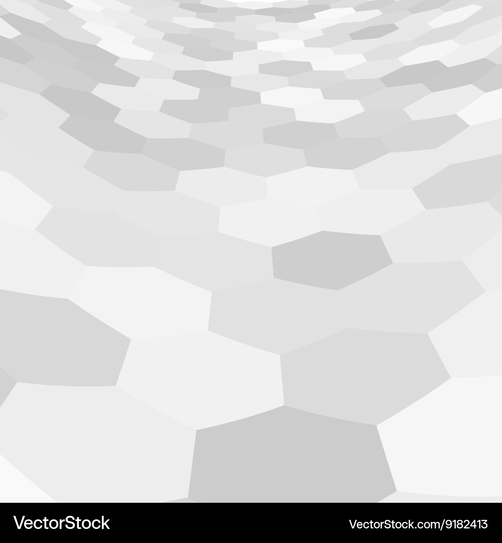 Gray Hexagonal Grid Texture Vector Image