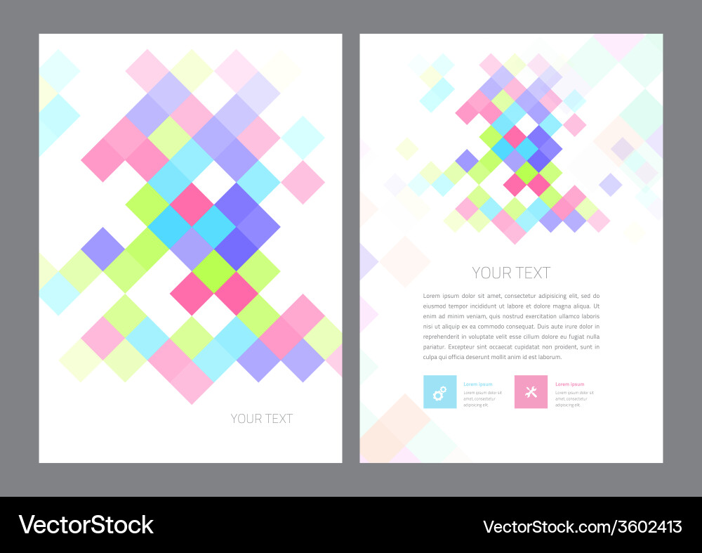 Modern Flyer Layout - Abstract Pattern vector image