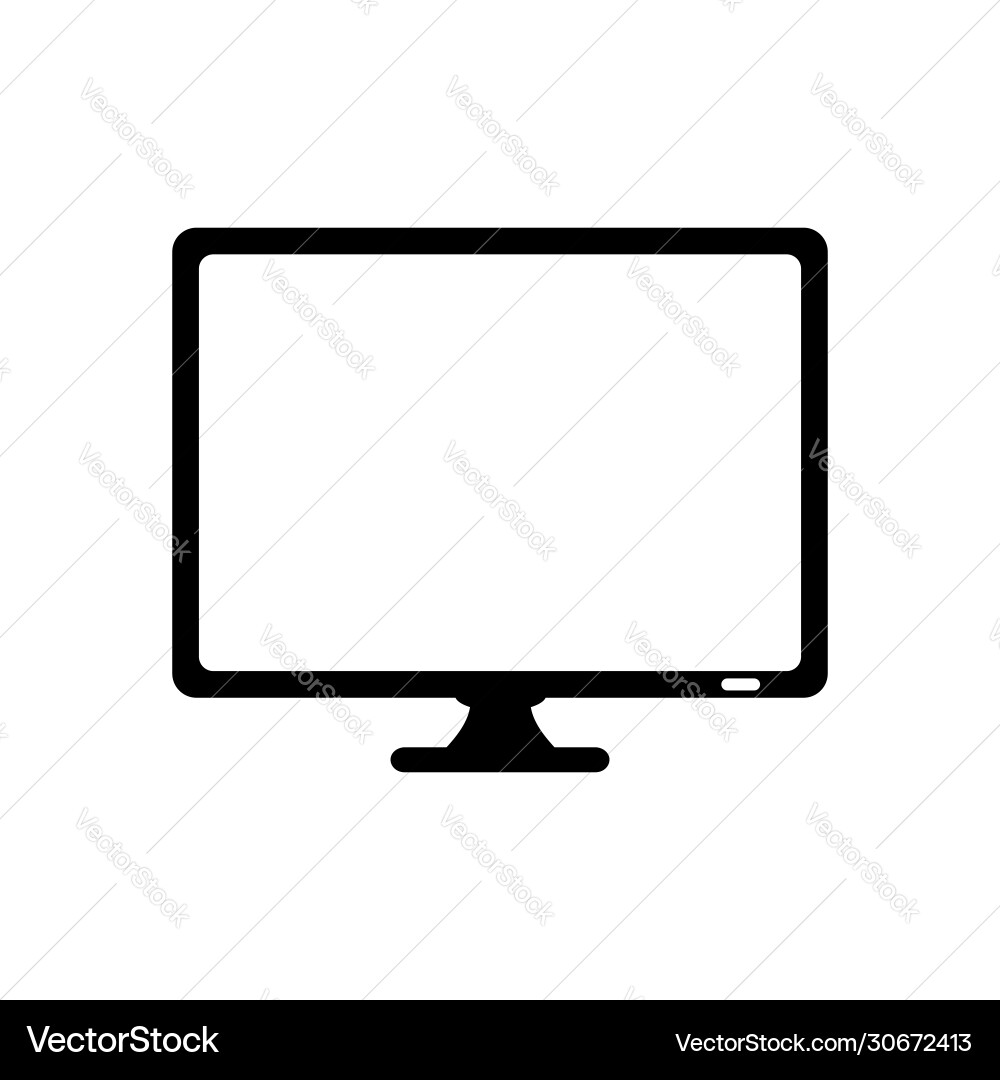 Monitor icon computer display Monitor icon computer display vector image