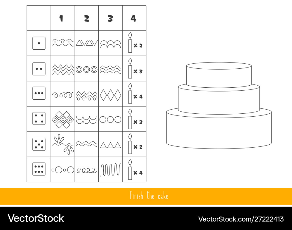 Roll dice and draw Roll dice and draw vector image