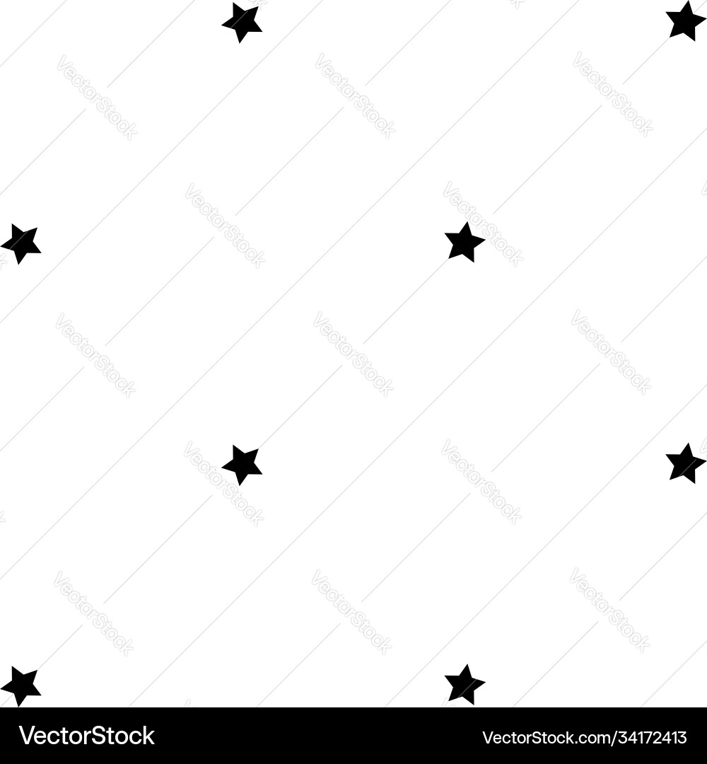 Starry repeatable seamless star pattern Starry repeatable seamless star pattern vector image