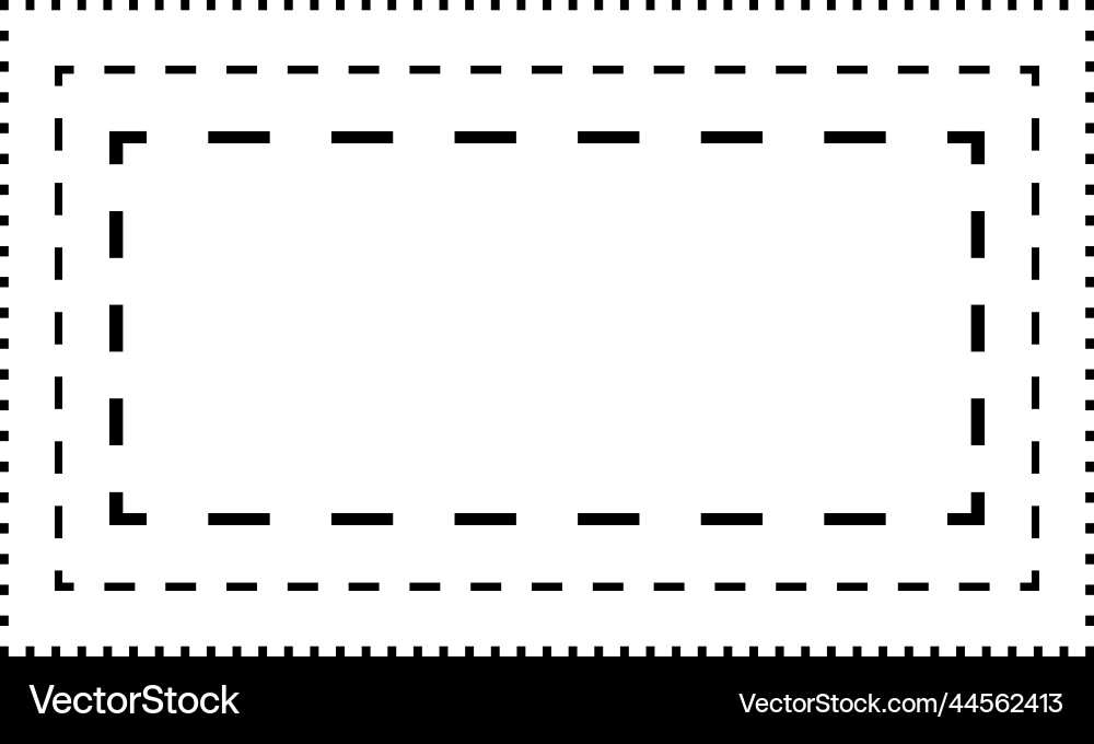 Tracing rectangle shape lines element Vector Image