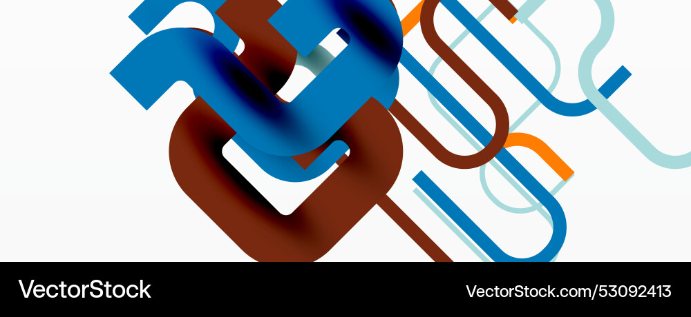 Wave lines minimal abstract background Vector Image