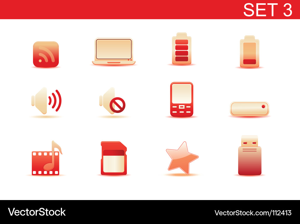 Web icons Vector Image
