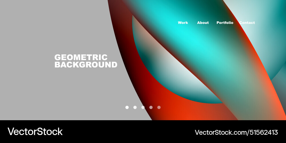 Web page design with geometric elements - circle Web page design with geometric elements - circle vector image