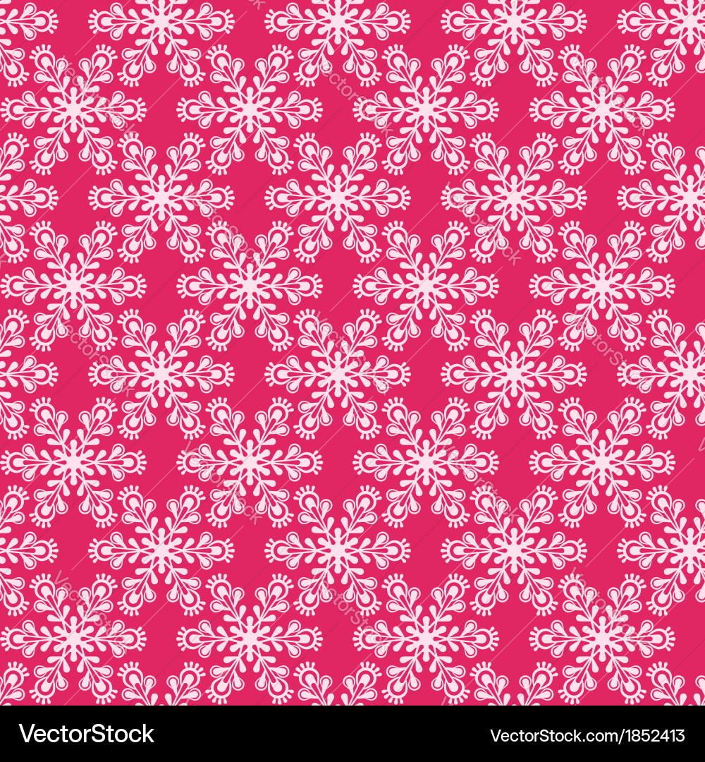 Winter Snowflake Pattern Vector Image