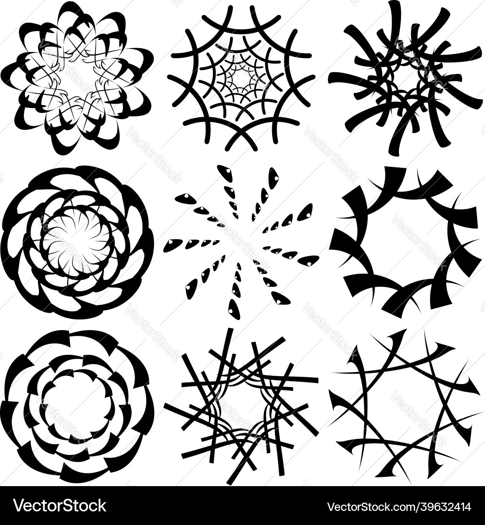 Abstract circular drawing amorphous nonfigurative Abstract circular drawing amorphous nonfigurative vector image