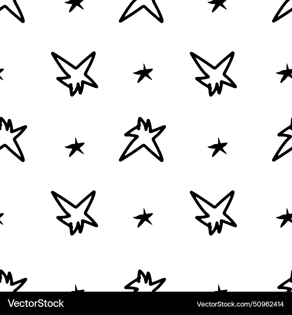 Abstract stars and dots pattern vector image
