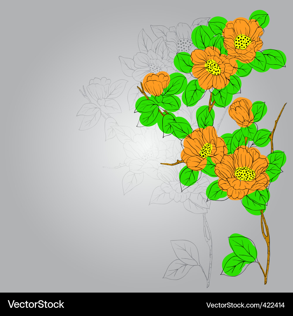 Blumen Hintergrund Vektorbild