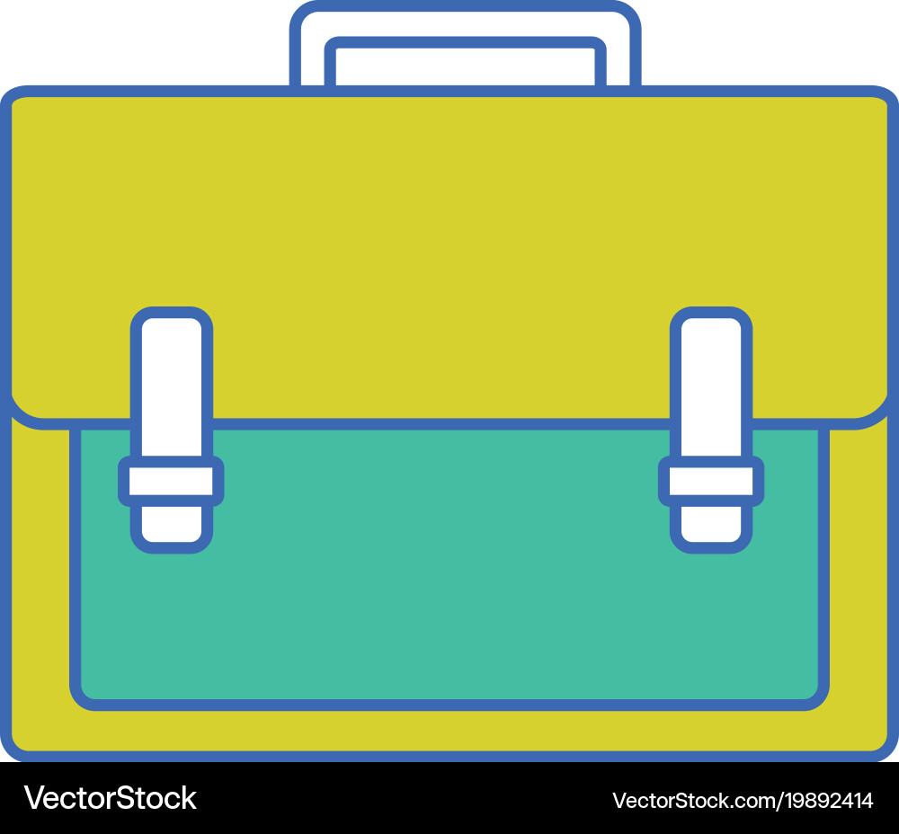 Briefcase object to save documents paper vector image