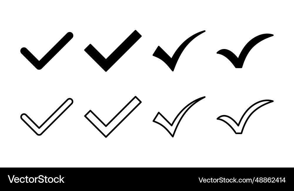Check icon mark list button Check icon mark list button vector image