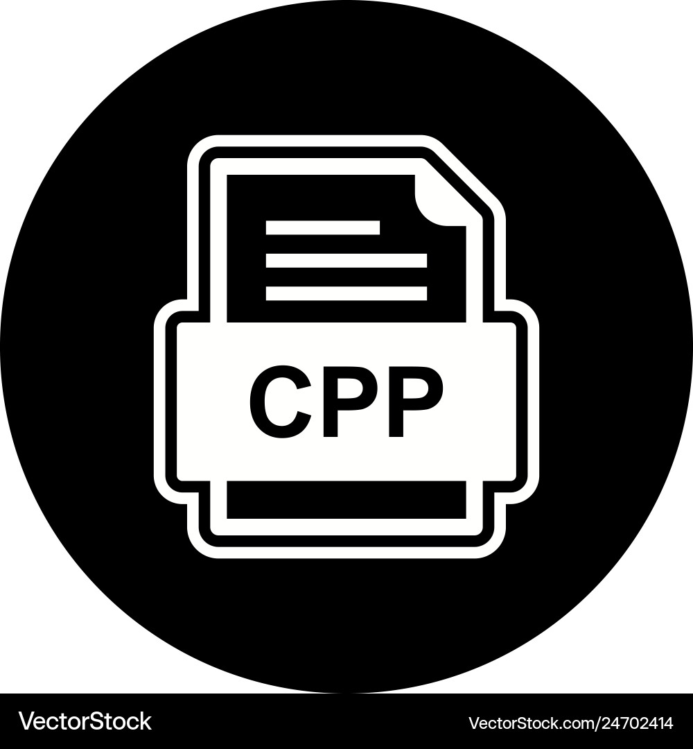 Cpp Datei Dokument Symbol vektorbild