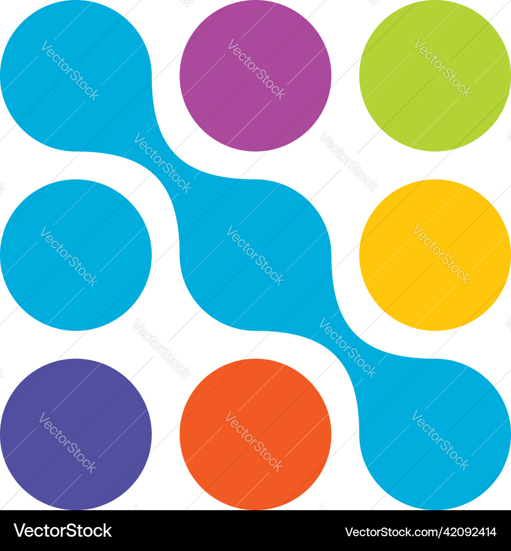 Metaball connected dots circles pattern texture Metaball connected dots circles pattern texture vector image