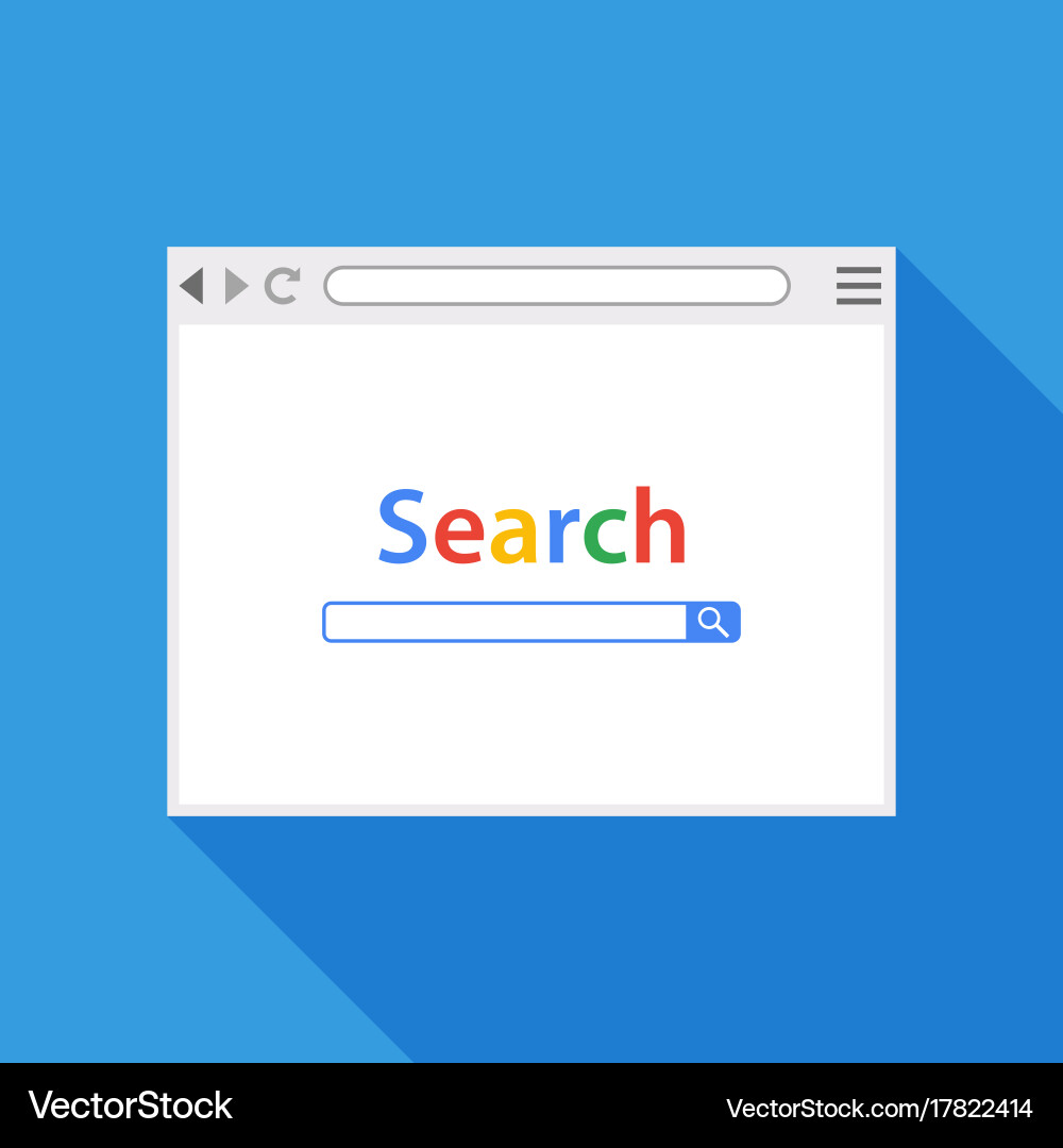 Simple web browser window Vector Image