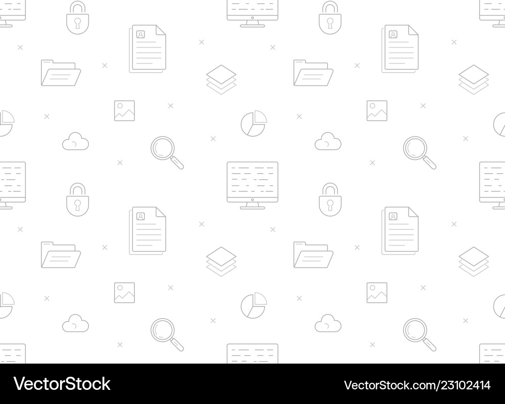 Web Archive Icon Pattern vector image