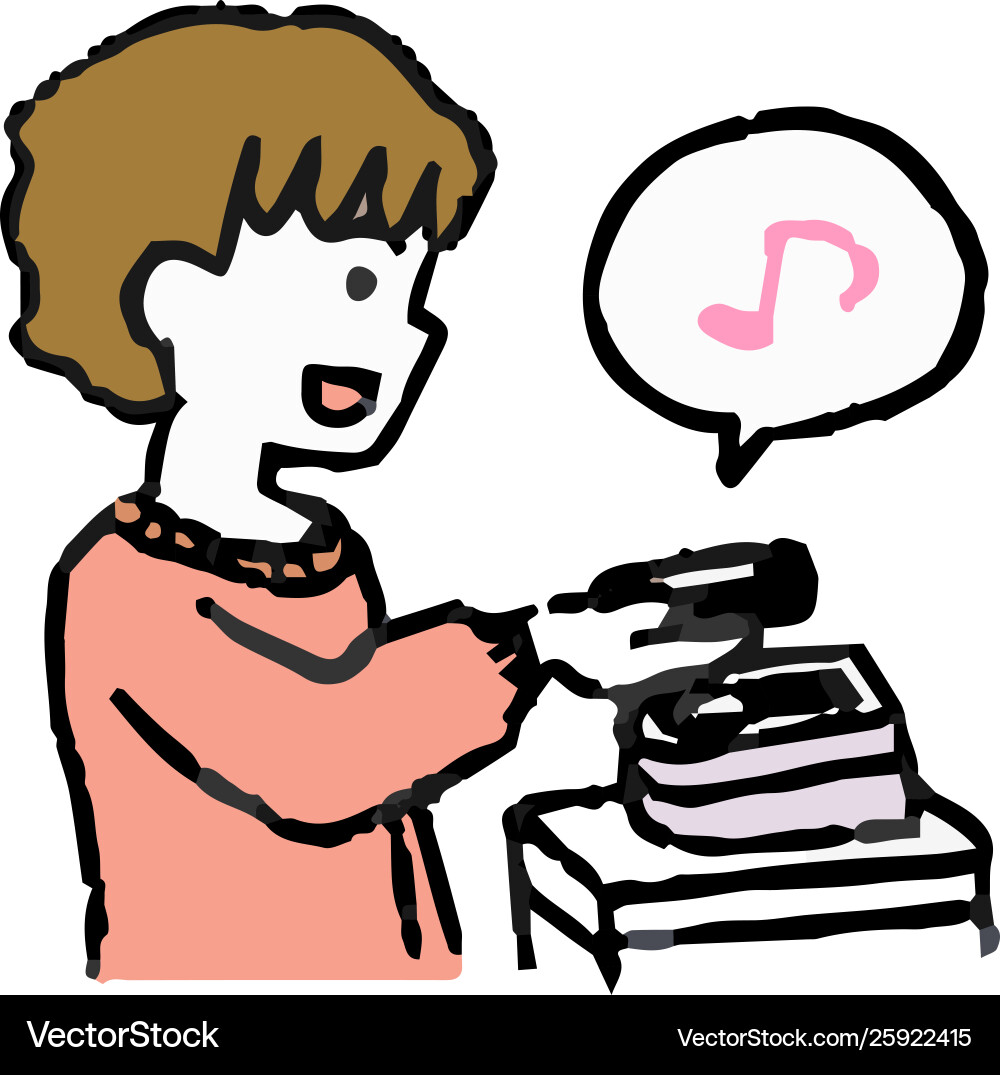 Analog-style man using smartphone payment Vector Image