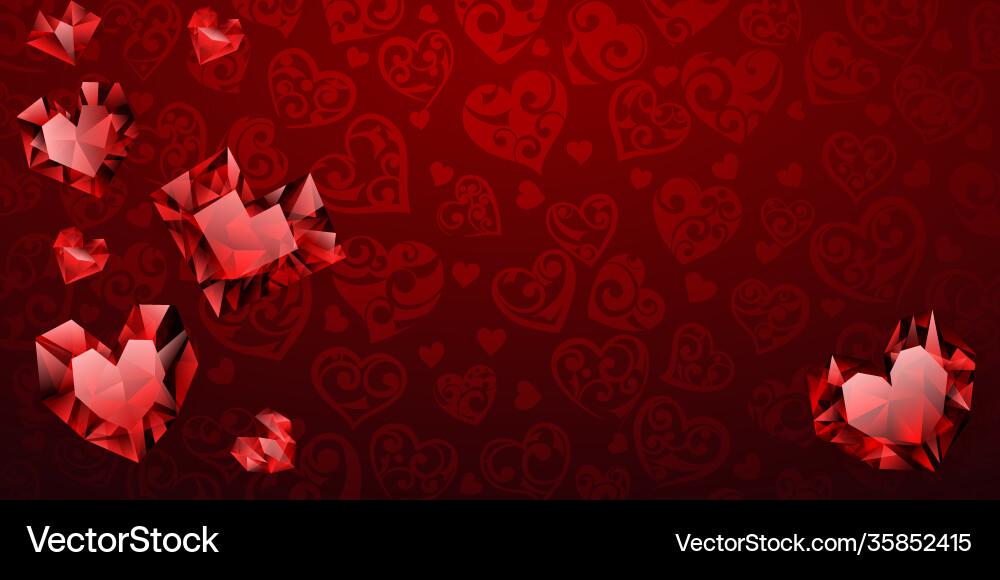 Background hearts Background hearts vector image