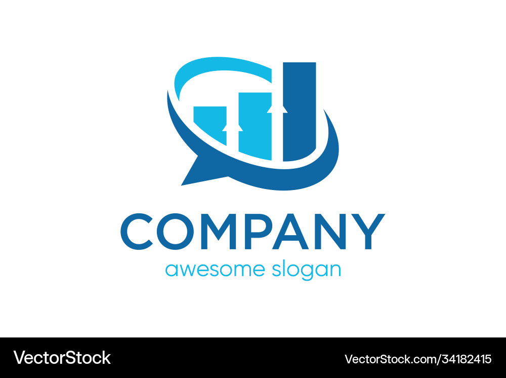 Bar chart with up arrow concept Vector Image