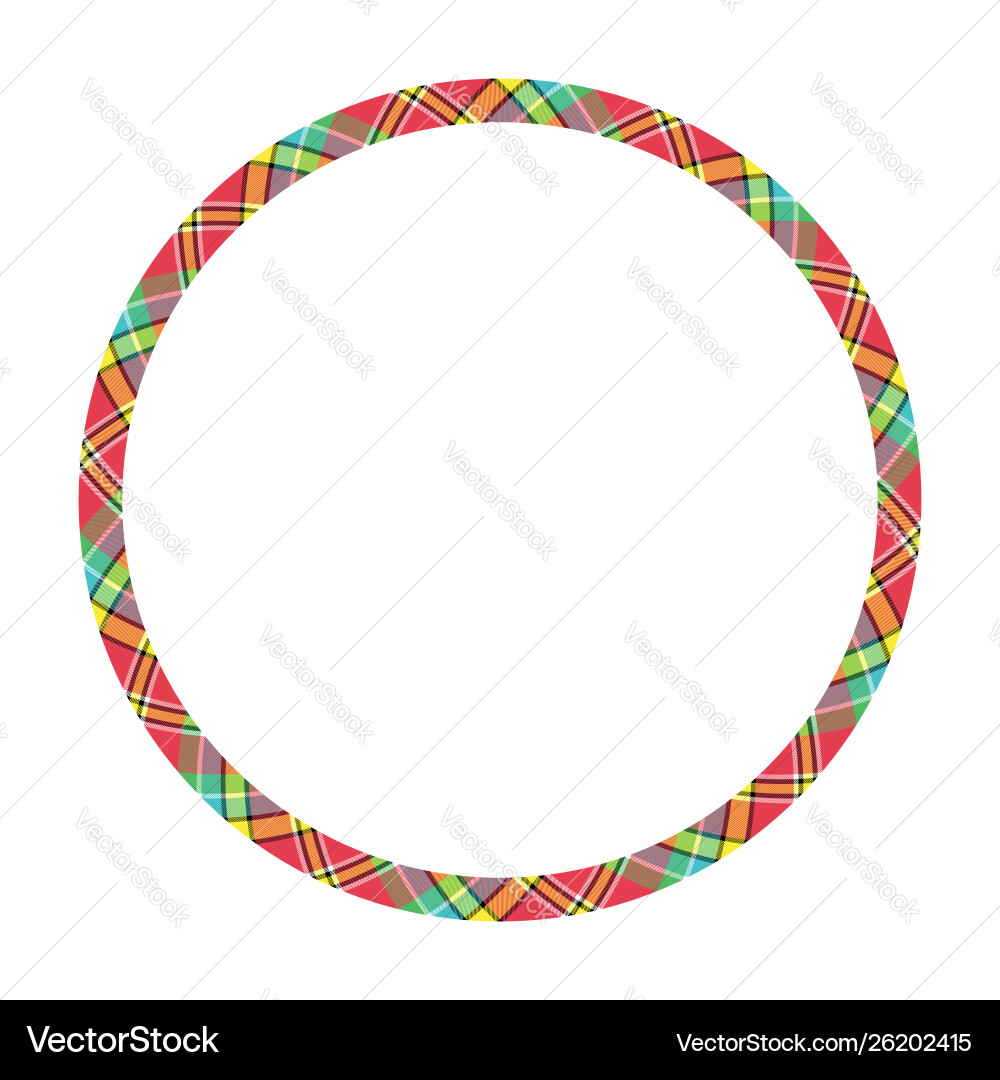 Circle borders and frames round border pattern Vector Image