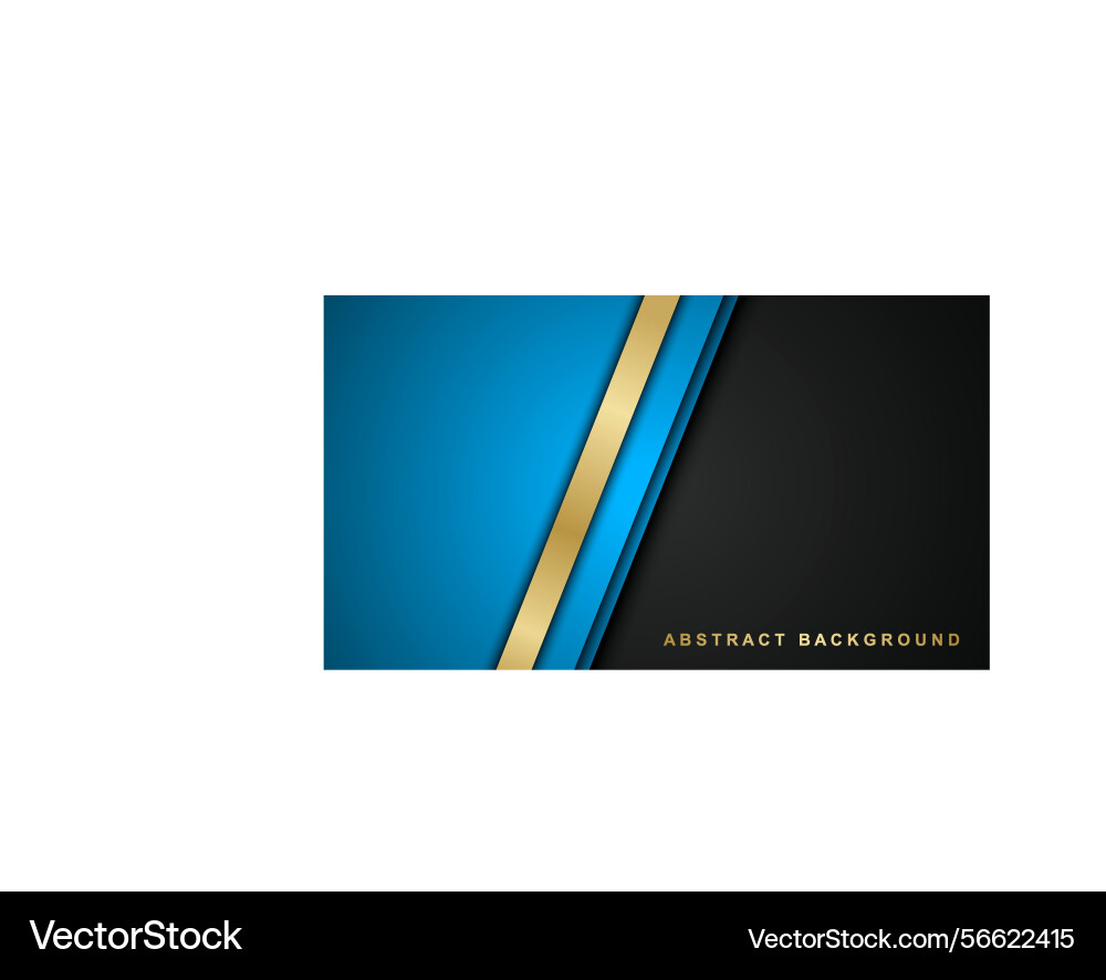 Elegant 3d style overlapping background with gold Elegant 3d style overlapping background with gold vector image