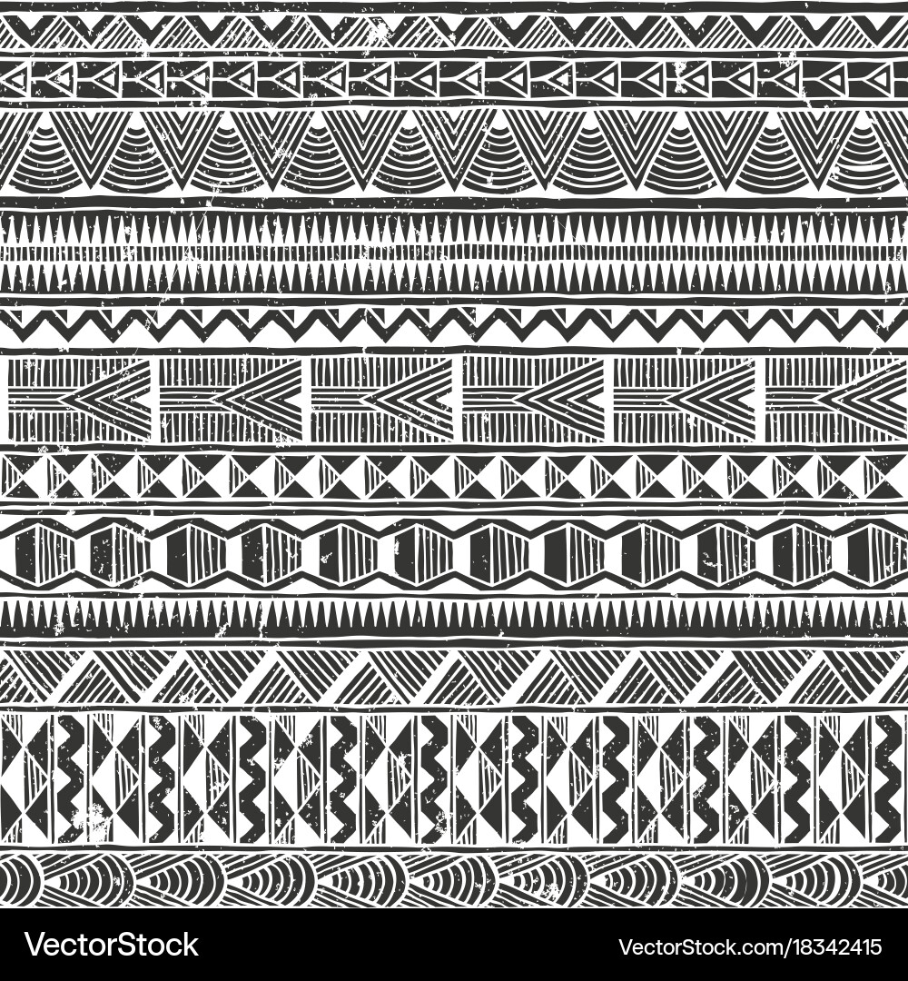 Ethnic Tribal Seamless Pattern vector image