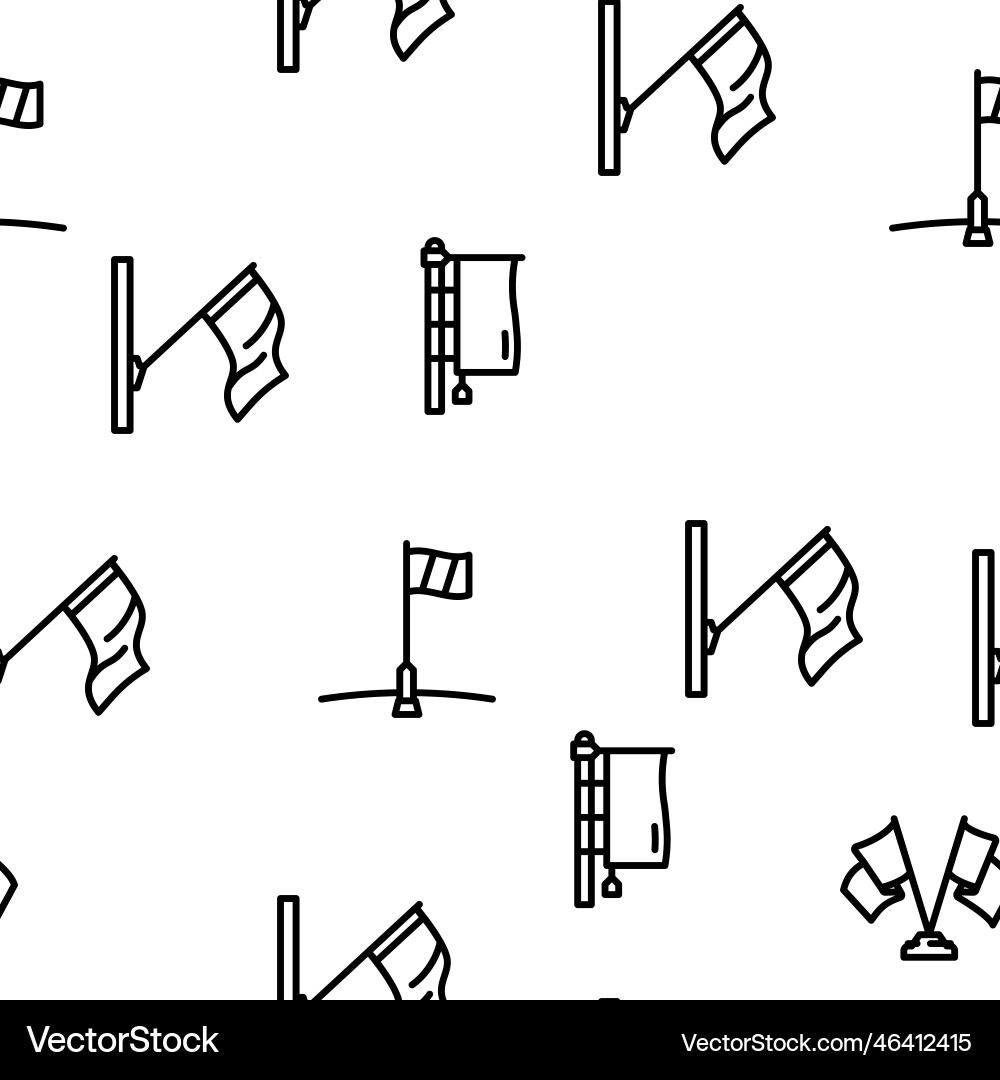 Flag start web pennant map seamless pattern Vector Image