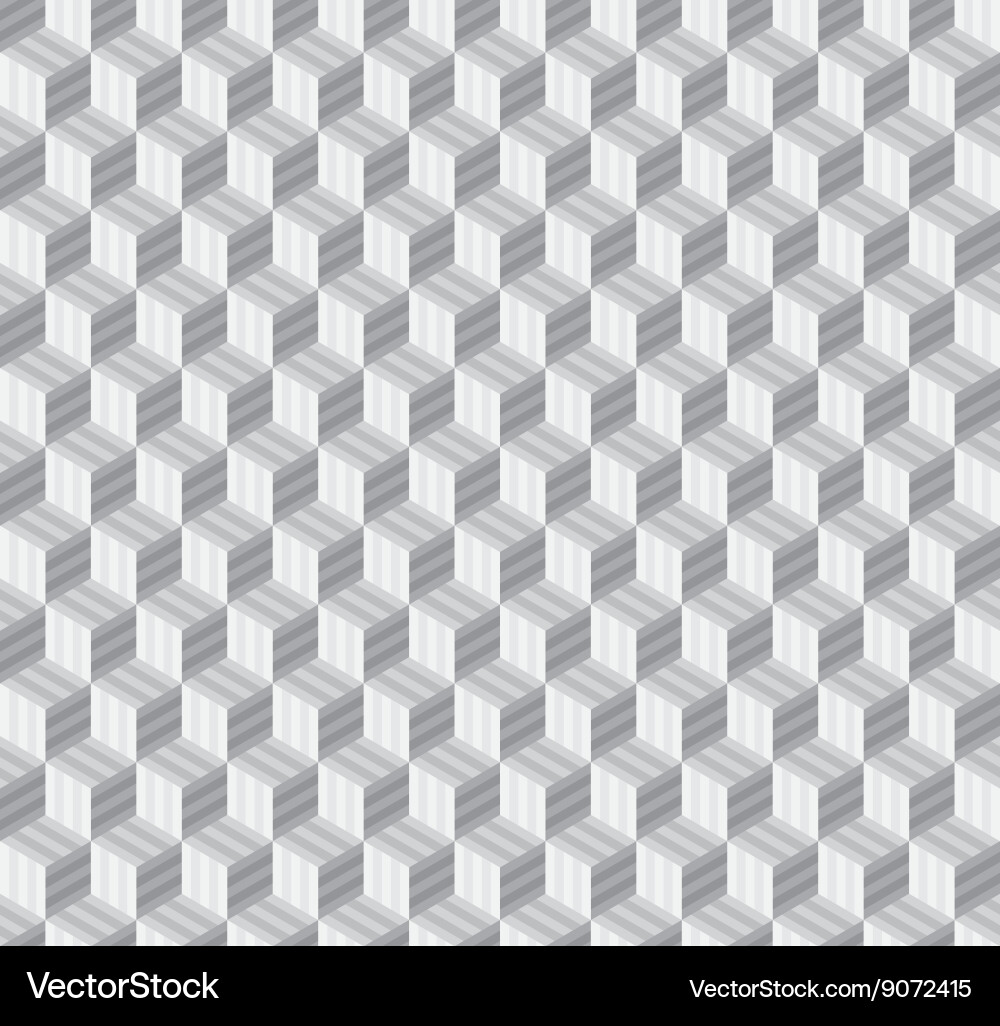 Geometric Cube Pattern vector image